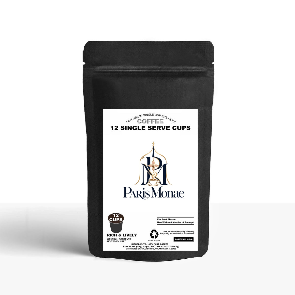 12 Pack Single Serve Coffee Capsules